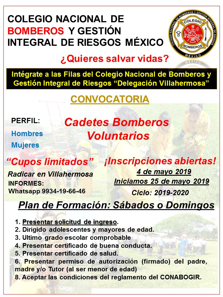 CONVOCATORIA CONABOGIR mayo